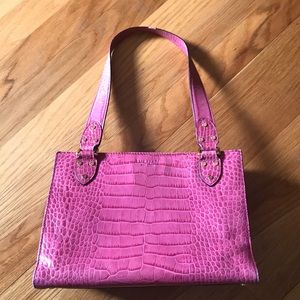 Kate Spade Pink Snake skin bag